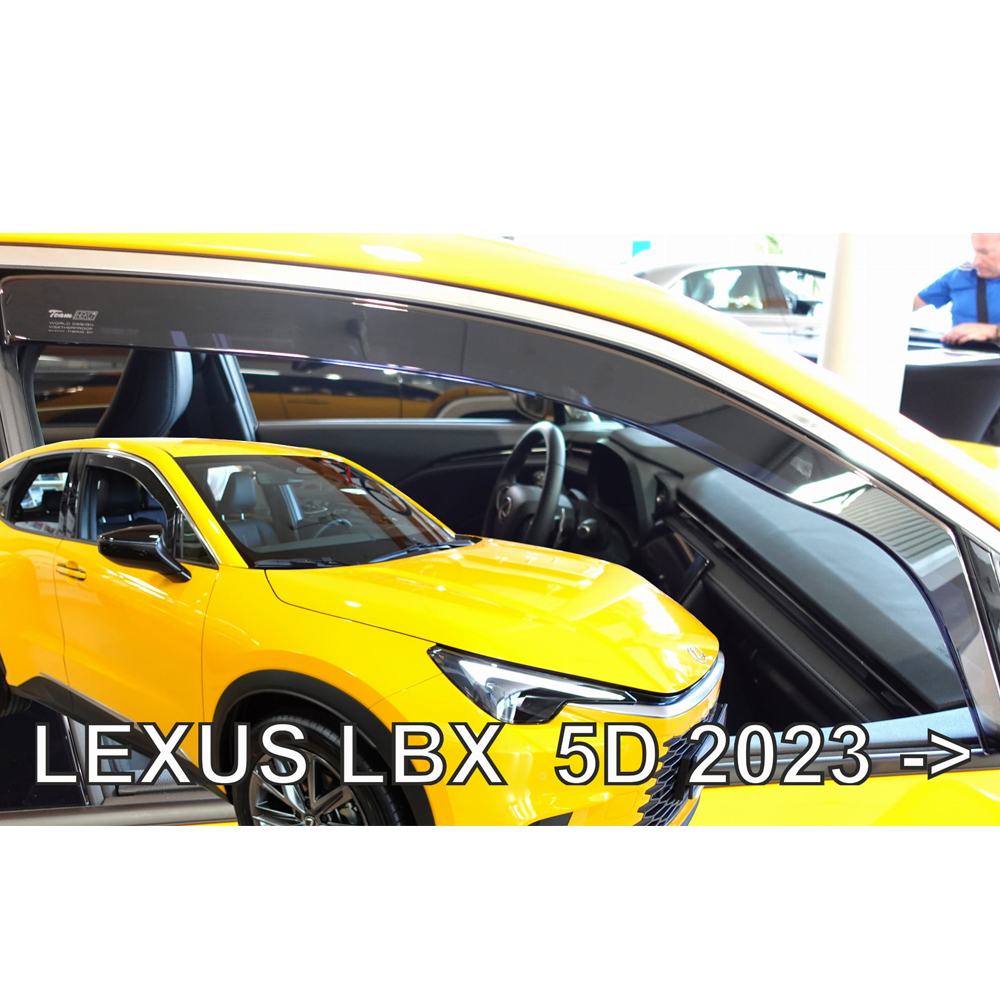 HEKOΑΝΕΜ.30038 ΑΝΕΜΟΘΡΑΥΣΤΕΣ ΓΙΑ LEXUS LBX 5D 2023+ - ΖΕΥΓΑΡΙ ΑΥΤΟΚΙΝΗΤΟΥ ΑΠΟ ΕΥΚΑΜΠΤΟ ΦΙΜΕ ΠΛΑΣΤΙΚΟ HEKO - 2 ΤΕΜ. - Image 1