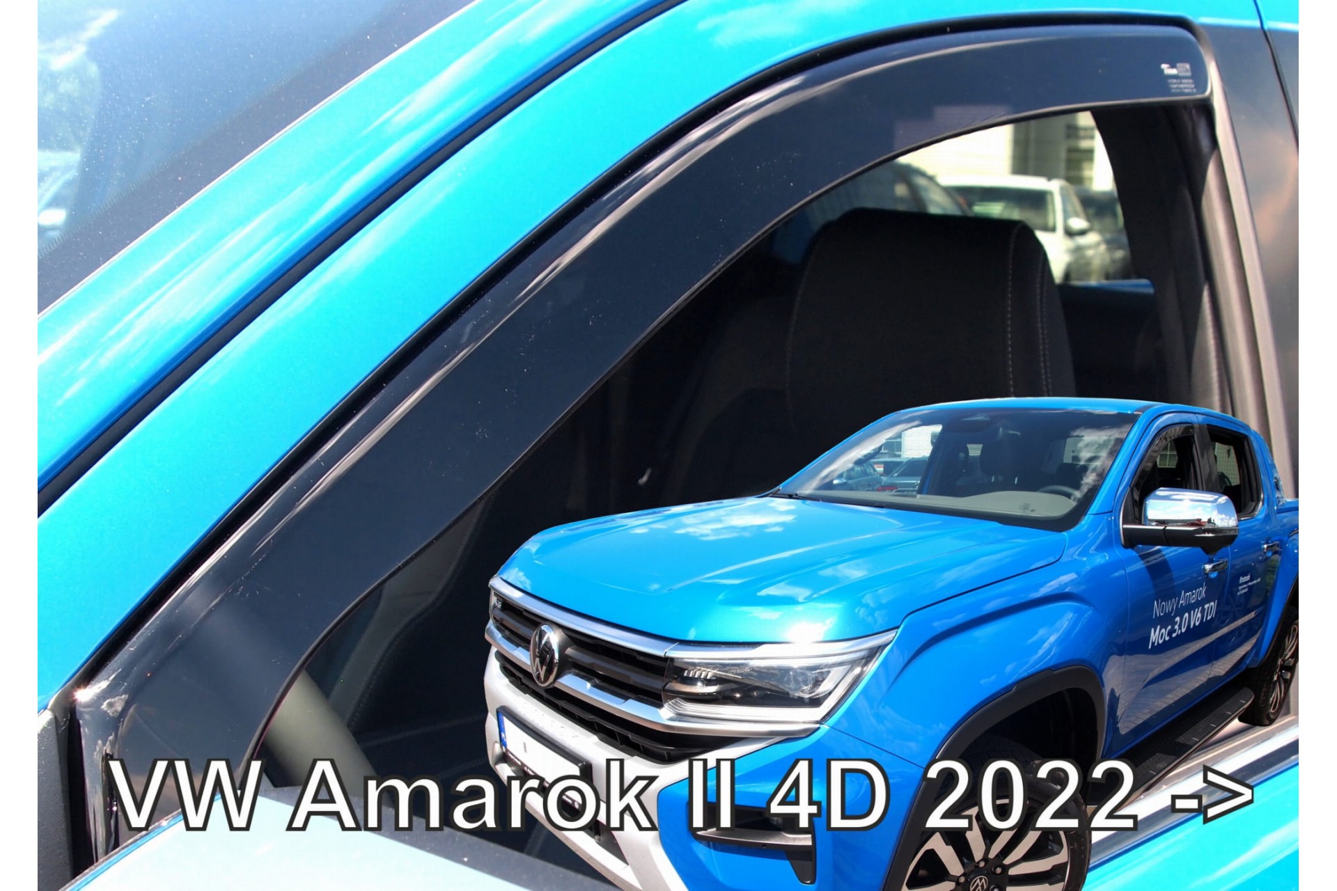 HEKOΑΝΕΜ31034 ΑΝΕΜΟΘΡΑΥΣΤΕΣ ΓΙΑ VW AMAROK 4D 2022+ ΖΕΥΓΑΡΙ ΑΠΟ ΕΥΚΑΜΠΤΟ ΦΙΜΕ ΠΛΑΣΤΙΚΟ HEKO - 2 ΤΕΜ. - Image 1