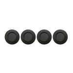 ΠΡΟΣΤΑΤΕΥΤΙΚΑ ΓΙΑ ΚΛΕΙΣΙΜΟ ΠΟΡΤΑΣ Φ26x8mm ΣΙΛΙΚΟΝΗΣ ΣΤΡΟΓΓΥΛΑ ΜΑΥΡΑ LAMPA - 4 ΤΕΜ.