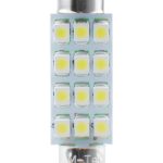 ΛΑΜΠΑΚΙΑ ΠΛΑΦΟΝΙΕΡΑΣ C5W/C10W 12V 0,96W SV8,5 41mm PREMIUM LED 12xSMD3528 ΛΕΥΚΟ 1ΤΕΜ.