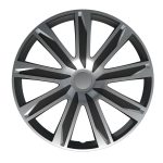 Lampa - Σετ Τάσια Αυτοκινήτου 14’’ Raze Silver/Black από υλικό ABS σε Ασημί με Μαύρο Χρώμα - 4 TEM (L3149.1)