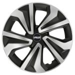 Lampa - Τάσια Vortexx διάσταση 14'' χρώμα μαύρα/ασήμι για Επιβατικά Αυτοκίνητα - 1 σετ (L3168.1)