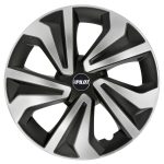 Lampa - Τάσια Vortexx διάσταση 16'' χρώμα μαύρα/ασήμι για Επιβατικά Αυτοκίνητα - 1 σετ (L3168.3)