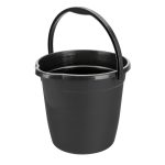 ΚΟΥΒΑΣ ΠΛΑΣΤΙΚΟΣ ΜΕ ΧΕΡΟΥΛΙ BUCKY 10L ΜΑΥΡΟΣ LAMPA - 1 ΤΕΜ.