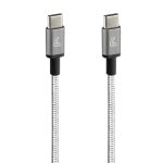ΚΑΛΩΔΙΟ ΦΟΡΤΙΣΗΣ/ΜΕΤΑΦΟΡΑΣ ΔΕΔΟΜΕΝΩΝ USB TYPE C>USB TYPE C  IRON 2.0 3000mA/60W ΑΣΗΜΙ 100cm LAMPA - 1 ΤΕΜ.