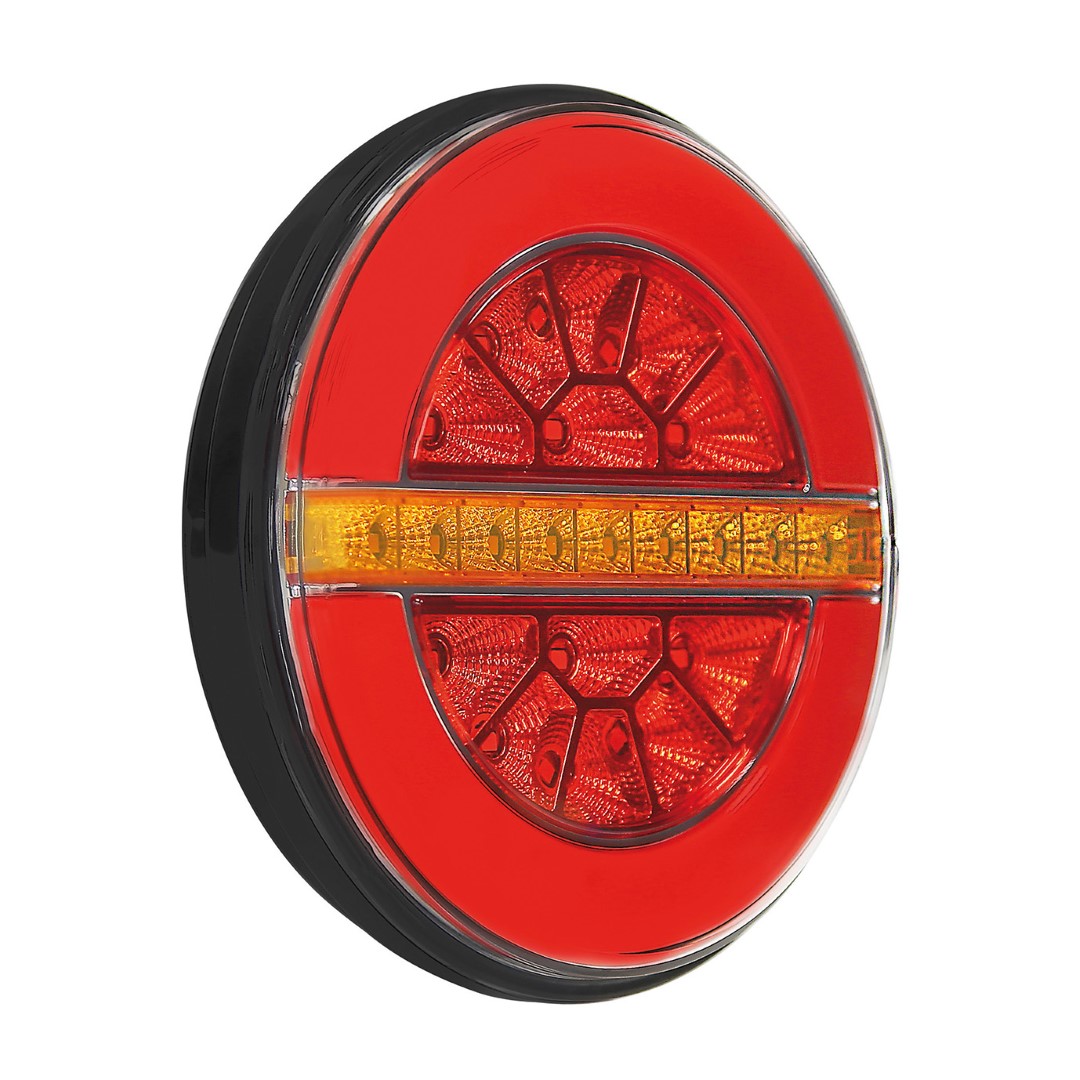 L41545-1 ΦΩΣ ΠΙΣΩ ΔΕΞΙ 12/24V DYNAMIC-O 140 mm ΜΕ 29 LED 3 ΧΡΗΣΕΙΣ ΘΕΣΕΩΣ/ΦΛΑΣ/STOP (ΚΟΚΚΙΝΟ/ΠΟΡΤΟΚΑΛΙ) - 1 ΤΕΜ. - Image 1