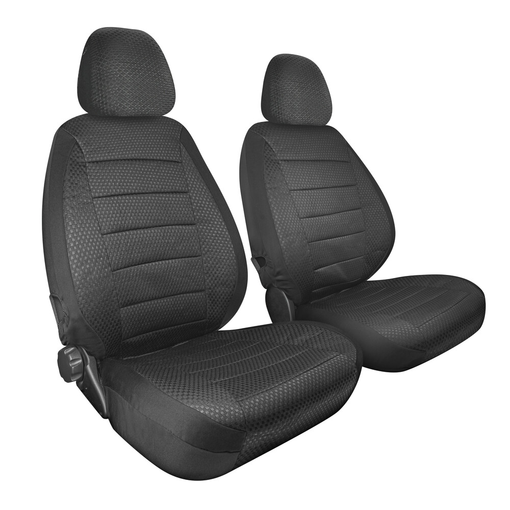 L5504.1_1 ΚΑΛΥΜΜΑΤΑ ΚΑΘΙΣΜΑΤΩΝ TRAVEL EASY FIT ΓΙΑ ΤΡΟΧΟΣΠΙΤΟ ΣΕ ΜΑΥΡΟ ΧΡΩΜΑ ΜΕ ΠΛΕΞΗ ΖΑΚΑΡ 2ΤΕΜ. - Image 1