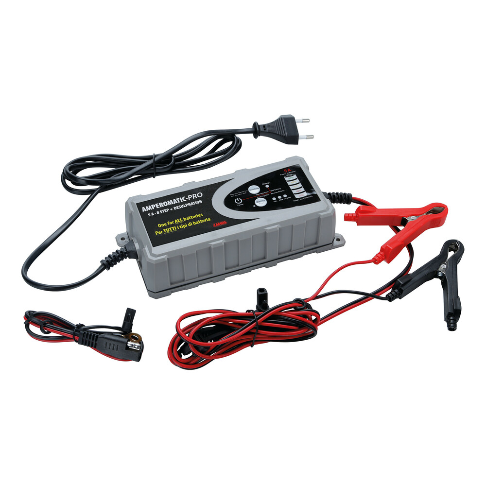 L7019.9_1 ΦΟΡΤΙΣΤΗΣ ΜΠΑΤΑΡΙΑΣ AMPEROMATIC PRO 12V 5A 12>120Ah GEL/STD/SMF/AGM/EFB/LiFePo4 - Image 1