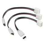 ΑΝΤΑΛΛΑΚΤΙΚΗ ΦΙΣΑ CONNECT-3 ΜΕ 4PIN 16 cm ΓΙΑ ΣΥΝΔΕΣΗ ΤΑΙΝΙΑΣ RGB LED ΜΕ ΤΗΛΕΧΕΙΡΙΣΤΗΡΙΟ 3 ΤΕΜ.