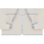 ΚΟΥΡΤΙΝΕΣ ΝΤΑΛΙΚΑΣ LUXURY PRO CABIN ΚΡΕΜ / ΜΠΛΕ ΣΕΤ LAMPA - 8 ΤΕΜ.