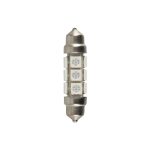 ΛΑΜΠΑΚΙ ΠΛΑΦΟΝΙΕΡΑΣ 24/28V 11x43mm 60lm 12xSMD LED ΠΟΡΤΟΚΑΛΙ ΔΙΠΛΗΣ ΠΟΛΙΚΟΤΗΤΑΣ LAMPA - 20 ΤΕΜ.