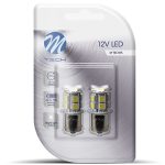 P21W 12V BA15s LED 13xSMD5050 ΛΕΥΚΟ (ΜΟΝΟΠΟΛΙΚΟ) BLISTER 2ΤΕΜ. M-TECH