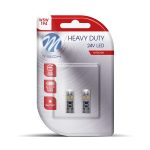 T10 W5W 24V W2.1x9.5d 8xSMD2835 LED CAN-BUS ΛΕΥΚΟ HEAVY DUTY BLISTER M-TECH - 2 Τεμ.