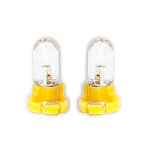 ΛΑΜΠΑΚΙΑ LED T3 12V LED 6.000K ΚΙΤΡΙΝΟ ΦΩΣ 8mm DGA - 2ΤΕΜ.