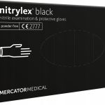 Amio - ΓΑΝΤΙΑ ΝΙΤΡΙΛΙΟΥ MERCATOR NITRYLEX BASIC ΣΕ ΜΑΥΡΟ ΧΡΩΜΑ SMALL (S) - 100 τεμ. (MER13229/AM)
