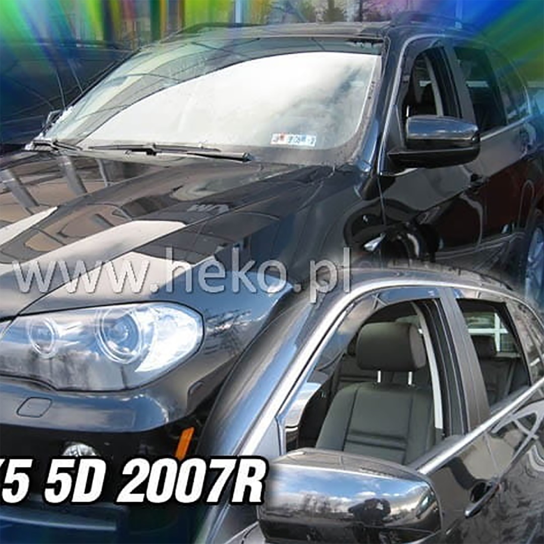 N ΑΝΕΜΟΘΡΑΥΣΤΕΣ ΓΙΑ BMW X5 5D E70 2007-2013 ΖΕΥΓΑΡΙ ΑΠΟ ΕΥΚΑΜΠΤΟ ΦΙΜΕ ΠΛΑΣΤΙΚΟ HEKO - 2 ΤΕΜ. - Image 1