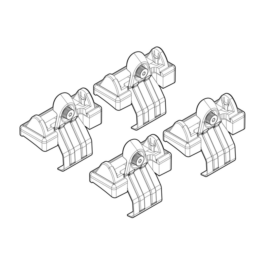 N21003 ΑΚΡΑ ΓΙΑ ΜΠΑΡΕΣ NORDRIVE ΓΙΑ FORD FUSION 10/02-11/12 KIT - Image 1