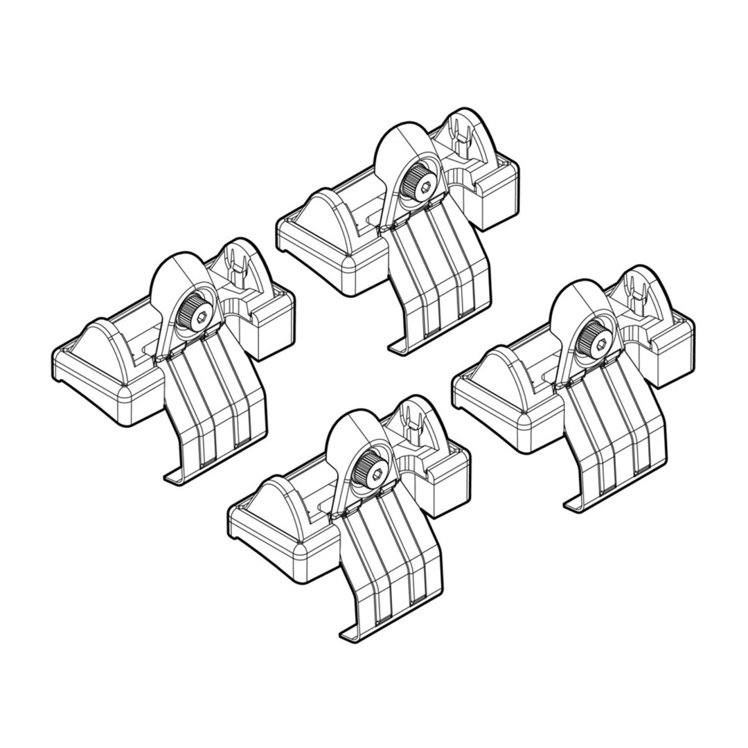 N21021 ΑΚΡΑ ΓΙΑ ΜΠΑΡΕΣ NORDRIVE ΓΙΑ HONDA JAZZ 01/02-09/08 KIT - Image 1
