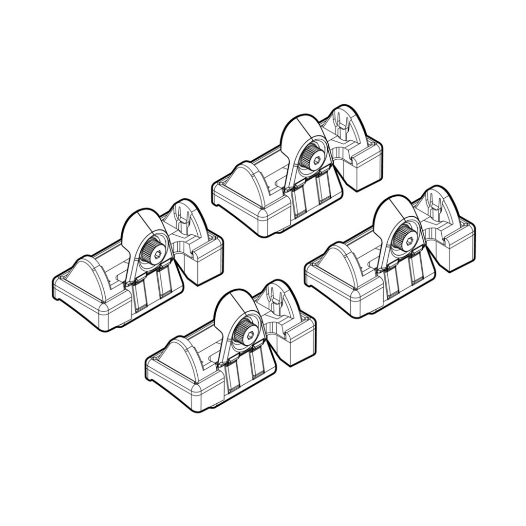 N21050 ΑΚΡΑ ΓΙΑ ΜΠΑΡΕΣ NORDRIVE ΓΙΑ VW PASSAT 03/05-12/10 KIT - Image 1