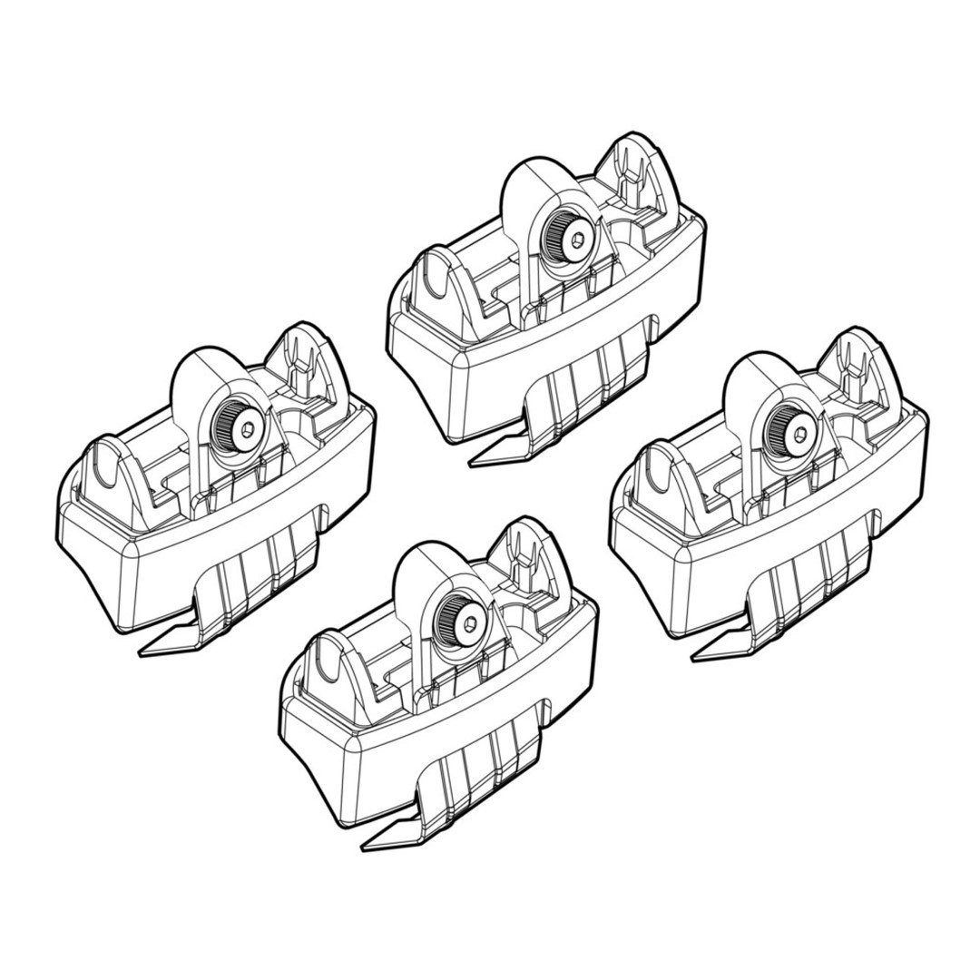 N21102 ΑΚΡΑ ΓΙΑ ΜΠΑΡΕΣ NORDRIVE ΓΙΑ FIAT 500 07/07+ KIT - Image 1
