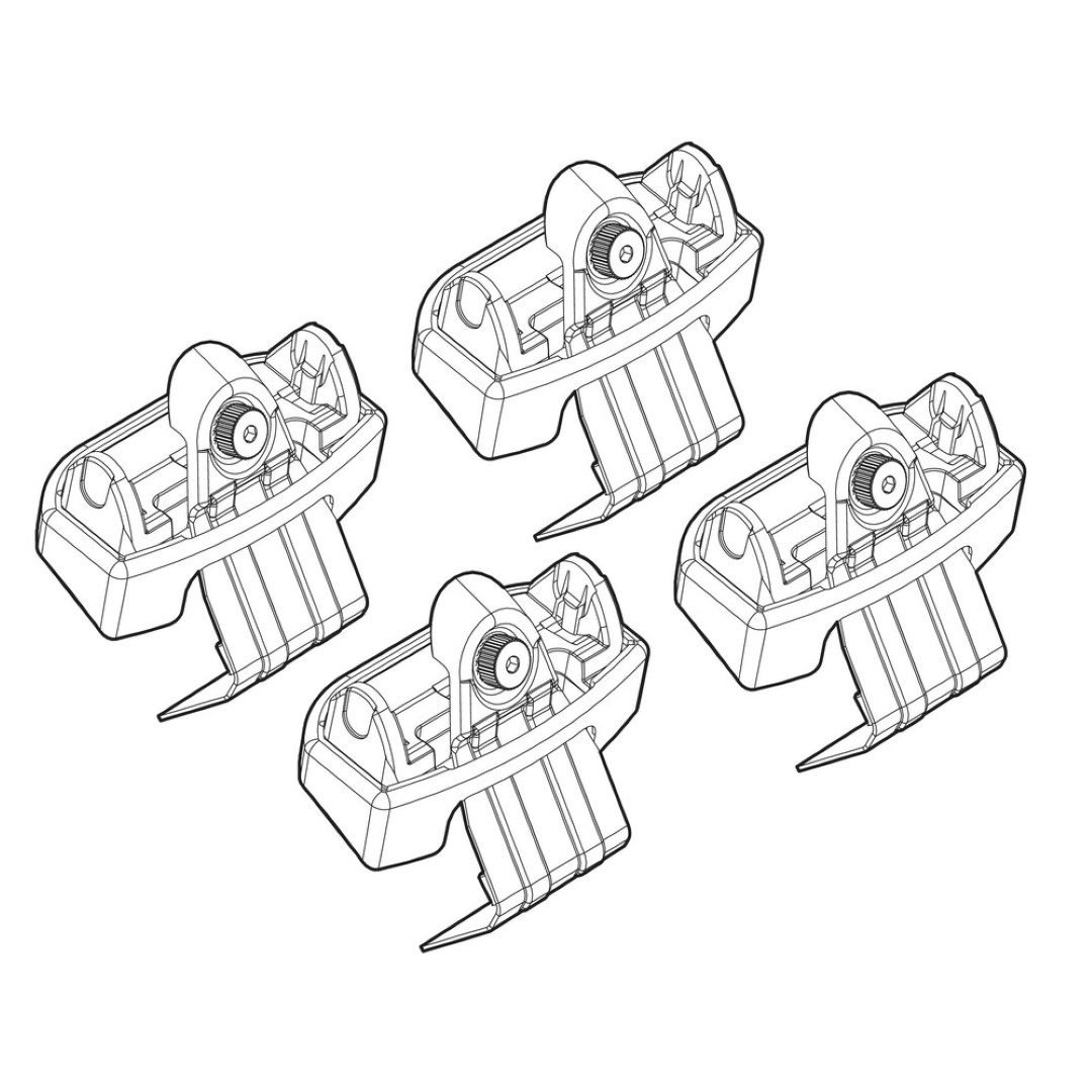 N21166 ΑΚΡΑ ΓΙΑ ΜΠΑΡΕΣ NORDRIVE ΓΙΑ KIA VENGA 2/10+ KIT - Image 1