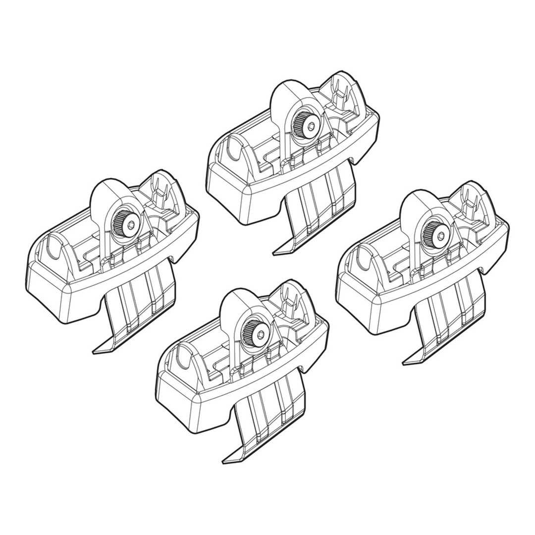 N21171 ΑΚΡΑ ΓΙΑ ΜΠΑΡΕΣ NORDRIVE ΓΙΑ FIAT 500X 11/14+ KIT - Image 1