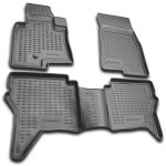 ΠΑΤΑΚΙΑ ΣΕ ΣΚΑΦΗ TPE ΛΑΣΤΙΧΟ ΓΙΑ MITSUBISHI PAJERO 3D 11/2006-2019  ΣΕ ΑΝΘΡΑΚΙ ΣΚΟΥΡΟ ΓΚΡΙ ΧΡΩΜΑ NOVLINE - 4 ΤΕΜ.