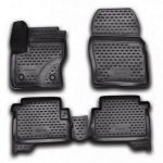 ΠΑΤΑΚΙΑ ΣΕ ΣΚΑΦΗ TPE ΛΑΣΤΙΧΟ ΓΙΑ FORD KUGA 5D 03/2013-10/2016  ΣΕ ΑΝΘΡΑΚΙ ΣΚΟΥΡΟ ΓΚΡΙ ΧΡΩΜΑ NOVLINE - 4 ΤΕΜ.
