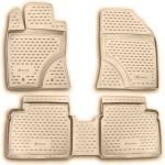 ΠΑΤΑΚΙΑ ΣΕ ΣΚΑΦΗ TPE ΛΑΣΤΙΧΟ ΓΙΑ TOYOTA AVENSIS 01/2009-2015  ΣΕ ΜΠΕΖ ΧΡΩΜΑ NOVLINE - 4 ΤΕΜ.