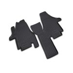 ΠΑΤΑΚΙΑ ΣΕ ΣΚΑΦΗ TPE ΛΑΣΤΙΧΟ ΓΙΑ VW TRANSPORTER T5 04/2003+  ΣΕ ΜΑΥΡΟ ΧΡΩΜΑ NOVLINE - 2 ΤΕΜ.