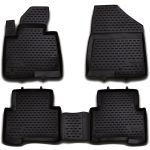 ΠΑΤΑΚΙΑ ΣΕ ΣΚΑΦΗ TPE ΛΑΣΤΙΧΟ ΓΙΑ HYUNDAI SANTA FE 5D 2012-2018  ΣΕ ΜΑΥΡΟ ΧΡΩΜΑ NOVLINE - 4 ΤΕΜ.