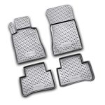 ΠΑΤΑΚΙΑ ΣΕ ΣΚΑΦΗ TPE ΛΑΣΤΙΧΟ ΓΙΑ MERCEDES CLS 10/2004-11/2010  ΣΕ ΑΝΘΡΑΚΙ ΣΚΟΥΡΟ ΓΚΡΙ ΧΡΩΜΑ NOVLINE - 4 ΤΕΜ.