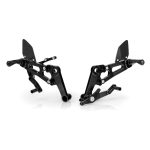 Lampa Ρυθμιζόμενα Μαρσπιέ (Rearsets) Μοτοσικλέτας - Μαύρο Χρώμα 16 Θέσεων  Paraxite 2τεμ (L.PRS001N)