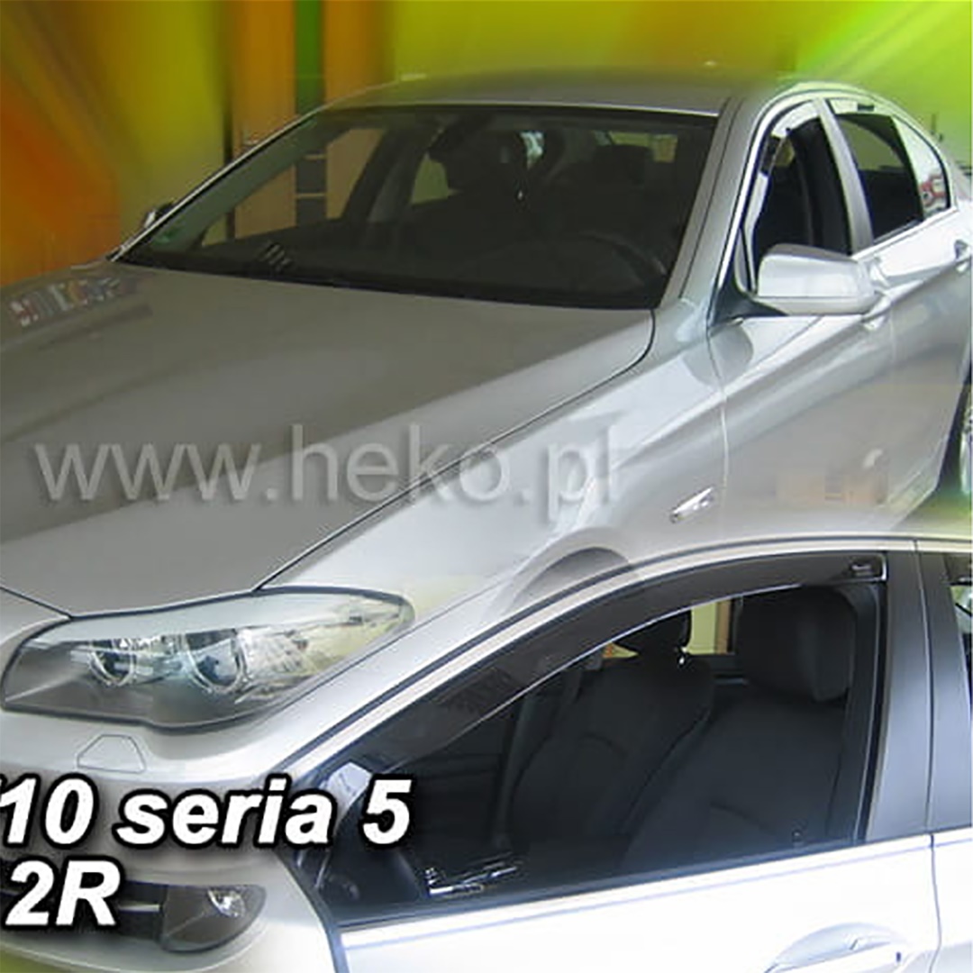Q ΑΝΕΜΟΘΡΑΥΣΤΕΣ ΓΙΑ BMW ΣΕΙΡΑ 5 F10 / F11 4D/5D 2010-2017 ΖΕΥΓΑΡΙ ΑΠΟ ΕΥΚΑΜΠΤΟ ΦΙΜΕ ΠΛΑΣΤΙΚΟ HEKO - 2 ΤΕΜ. - Image 1