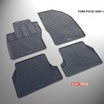 Cik - ΠΑΤΑΚΙΑ ΑΥΤΟΚΙΝΗΤΟΥ ΑΠΟ ΛΑΣΤΙΧΟ ΓΙΑ FORD FOCUS 2 2005-2011 ΣΕ ΜΑΥΡΟ ΧΡΩΜΑ ΧΩΡΙΣ ΚΟΥΜΠΩΜΑΤΑ - 4 ΤΕΜ. (RM.FO.0003/CK)