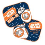 Amio - ΗΛΙΟΠΡΟΣΤΑΣΙΕΣ ΠΛΑΙΝΕΣ STAR WARS BB8 ΜΕ ΒΕΝΤΟΥΖΑ 44x35cm - 2 Τεμ. (S59315/AM)