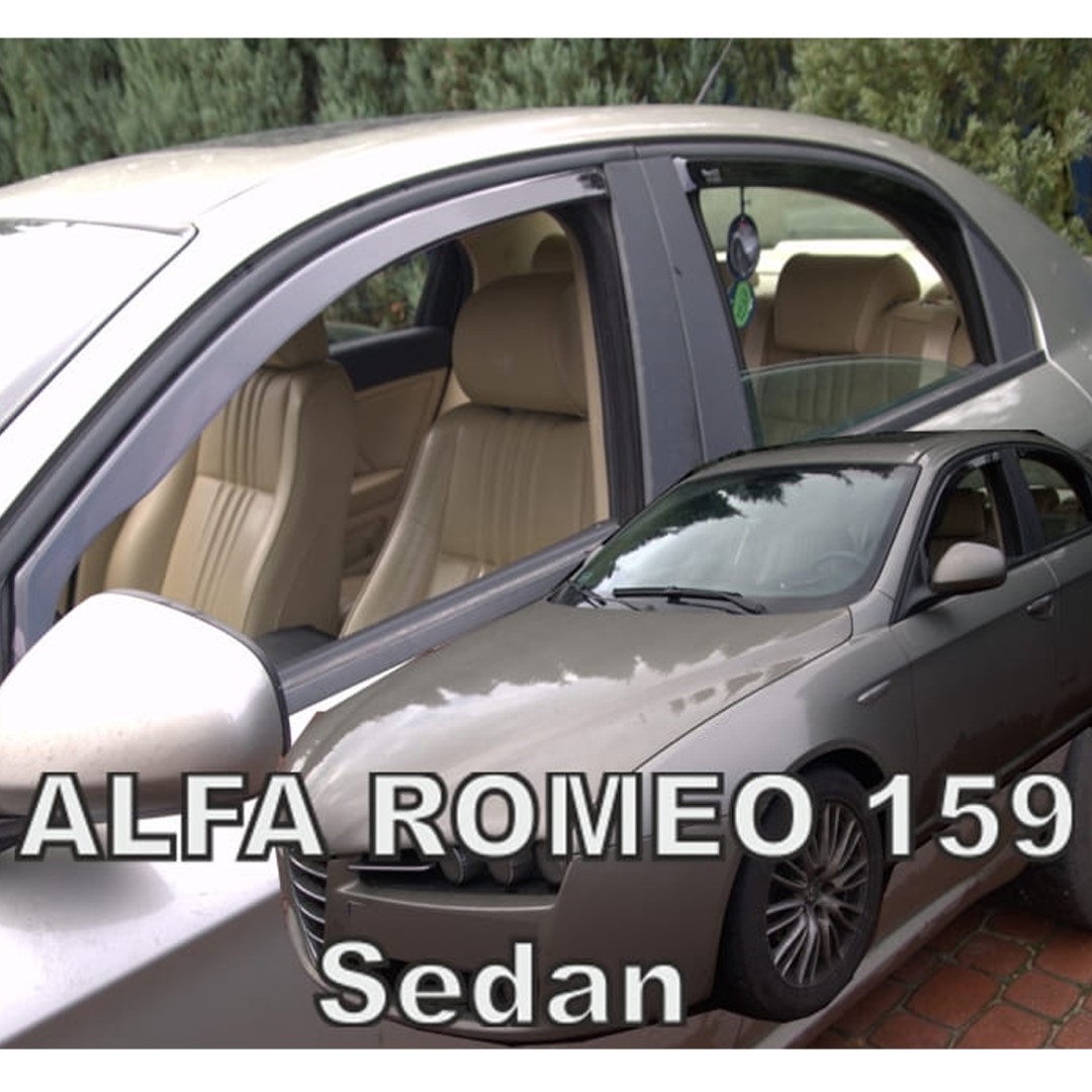 SET10119 ΑΝΕΜΟΘΡΑΥΣΤΕΣ ΓΙΑ ALFA ROMEO 159 4D SEDAN 2005-2011 ΣΕΤ ΑΥΤΟΚΙΝΗΤΟΥ ΑΠΟ ΕΥΚΑΜΠΤΟ ΦΙΜΕ ΠΛΑΣΤΙΚΟ HEKO - 4 ΤΕΜ. - Image 1