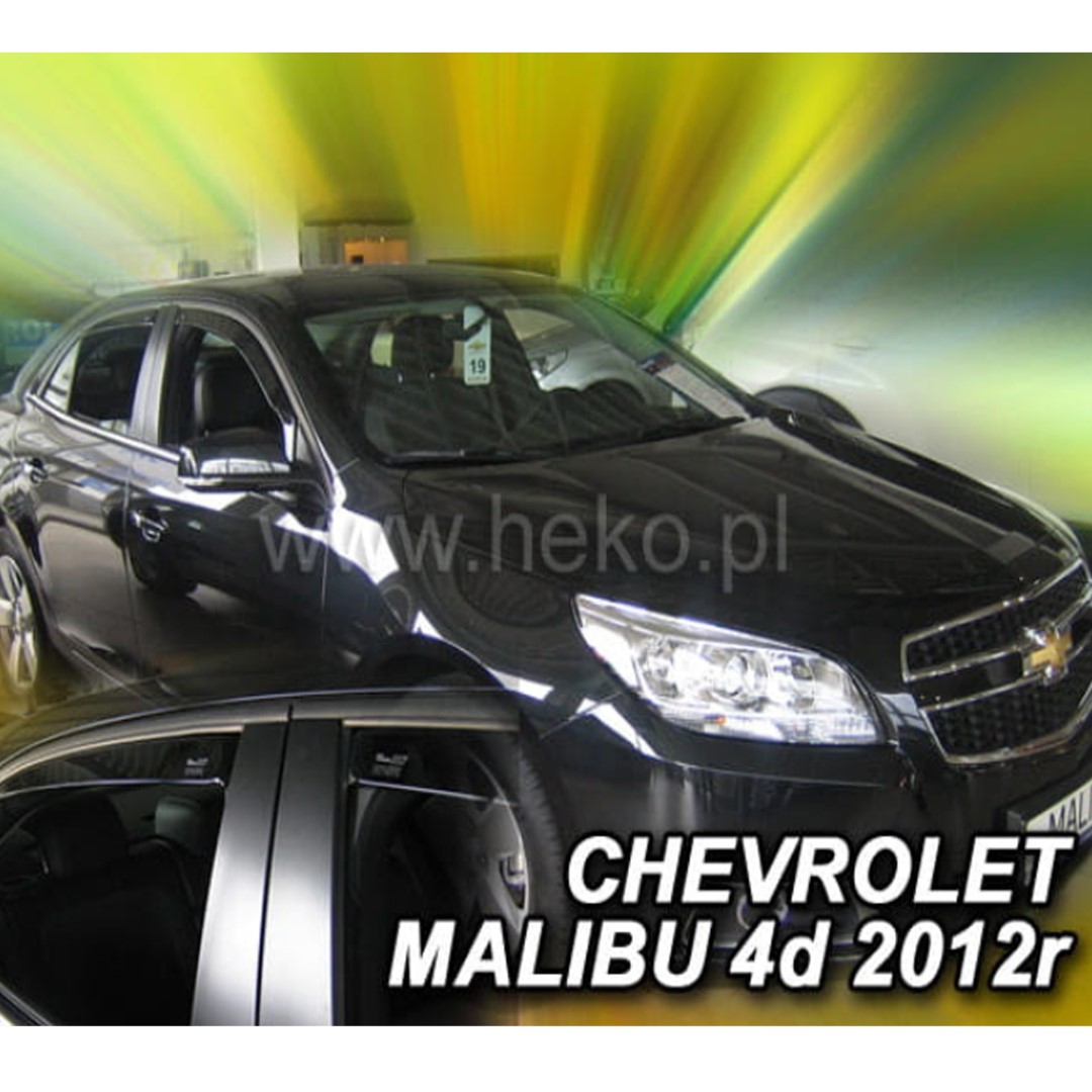 SET10539-1 ΑΝΕΜΟΘΡΑΥΣΤΕΣ ΓΙΑ CHEVROLET MALIBU 5D 2012-2016 ΣΕΤ ΑΥΤΟΚΙΝΗΤΟΥ ΑΠΟ ΕΥΚΑΜΠΤΟ ΦΙΜΕ ΠΛΑΣΤΙΚΟ HEKO - 4 ΤΕΜ. - Image 1