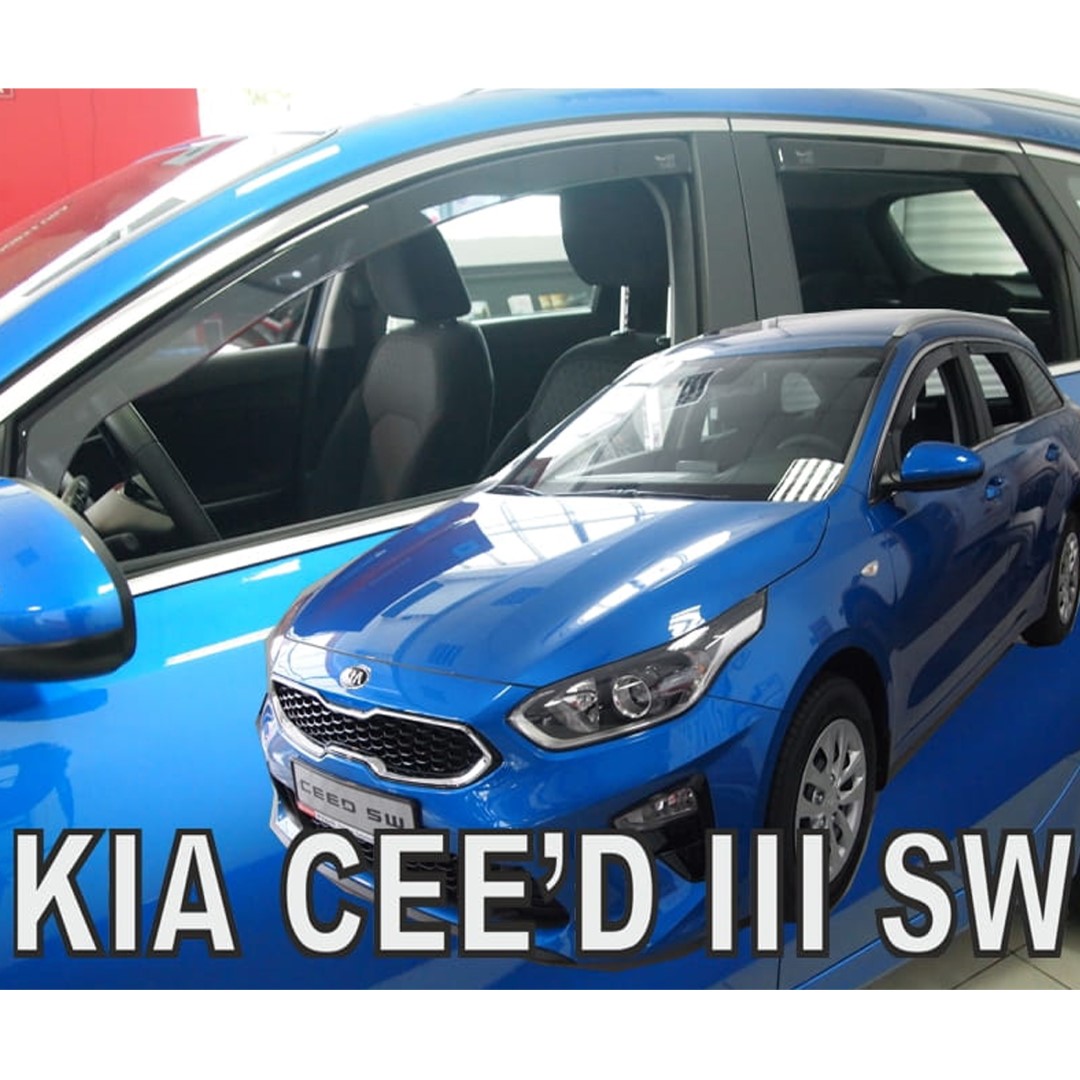 SET20185-1 ΑΝΕΜΟΘΡΑΥΣΤΕΣ ΓΙΑ KIA CEED III SW 5D 2018+ ΣΕΤ ΑΥΤΟΚΙΝΗΤΟΥ ΑΠΟ ΕΥΚΑΜΠΤΟ ΦΙΜΕ ΠΛΑΣΤΙΚΟ HEKO - 4 ΤΕΜ. - Image 1