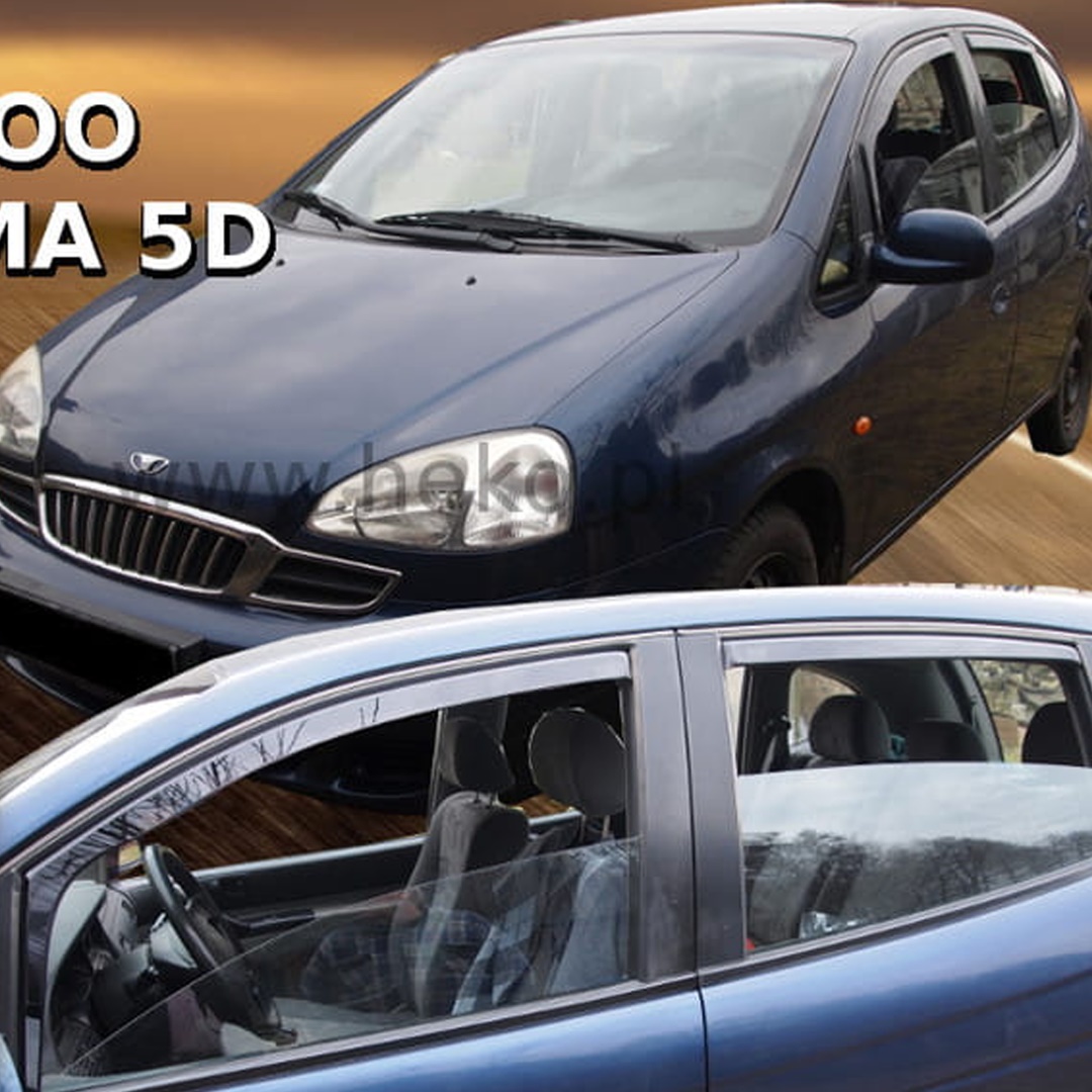 SET21420-1 ΑΝΕΜΟΘΡΑΥΣΤΕΣ ΓΙΑ CHEVROLET TACUMA 5D 2001+ ΣΕΤ ΑΥΤΟΚΙΝΗΤΟΥ ΑΠΟ ΕΥΚΑΜΠΤΟ ΦΙΜΕ ΠΛΑΣΤΙΚΟ HEKO - 4 ΤΕΜ. - Image 1