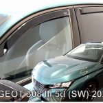ΑΝΕΜΟΘΡΑΥΣΤΕΣ ΓΙΑ PEUGEOT 308 5D SW 2021+ ΣΕΤ ΑΥΤΟΚΙΝΗΤΟΥ ΑΠΟ ΕΥΚΑΜΠΤΟ ΦΙΜΕ ΠΛΑΣΤΙΚΟ HEKO - 4 ΤΕΜ.