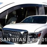 ΑΝΕΜΟΘΡΑΥΣΤΕΣ ΓΙΑ NISSAN TITAN 4D 2015+ ΣΕΤ ΑΥΤΟΚΙΝΗΤΟΥ ΑΠΟ ΕΥΚΑΜΠΤΟ ΦΙΜΕ ΠΛΑΣΤΙΚΟ HEKO - 4 ΤΕΜ.
