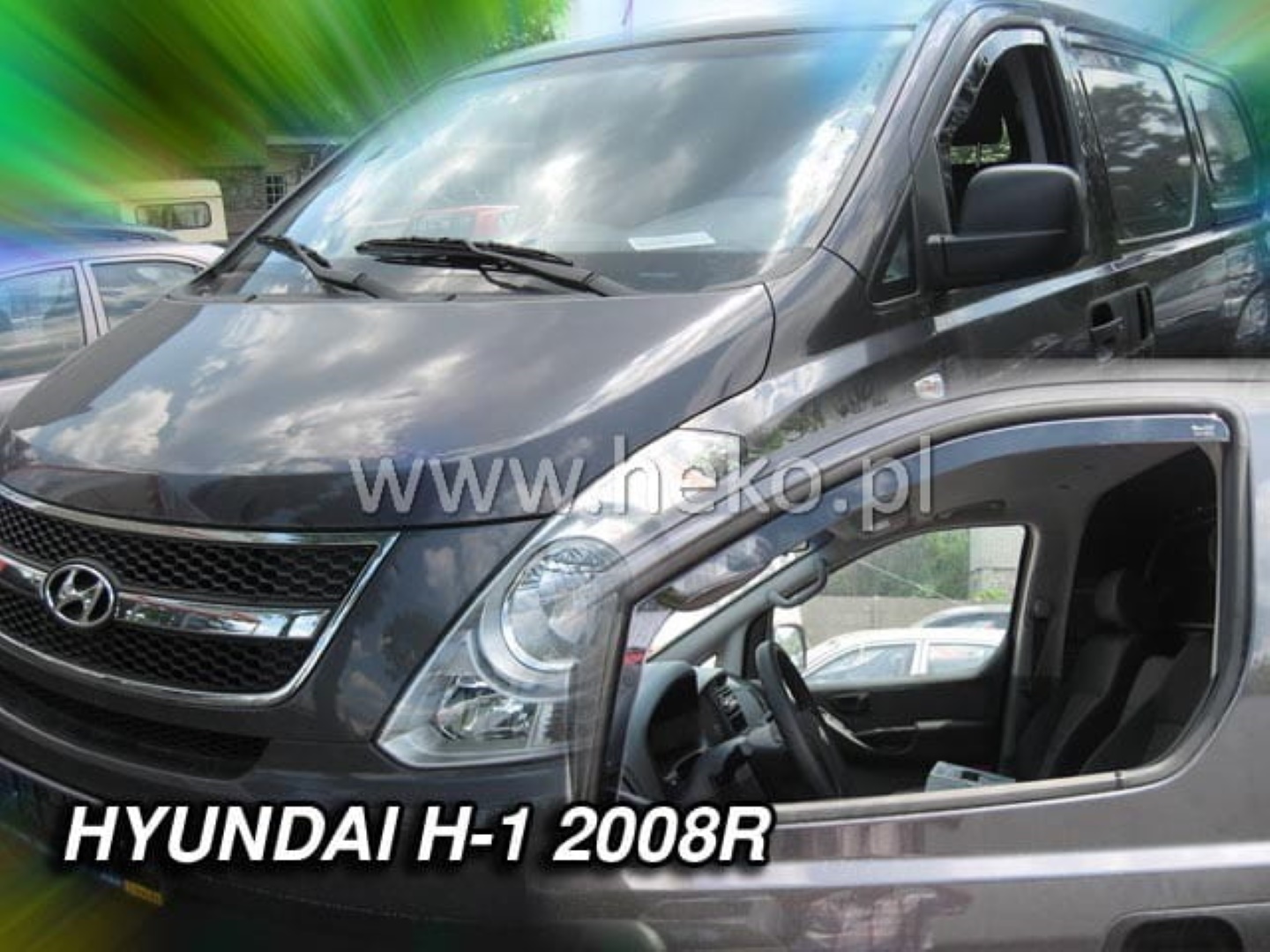 anem17257 ΑΝΕΜΟΘΡΑΥΣΤΕΣ ΓΙΑ HYUNDAI H1 STAREX 4WD 4D 2007-2021 ΖΕΥΓΑΡΙ ΑΠΟ ΕΥΚΑΜΠΤΟ ΦΙΜΕ ΠΛΑΣΤΙΚΟ HEKO - 2 ΤΕΜ. - Image 1