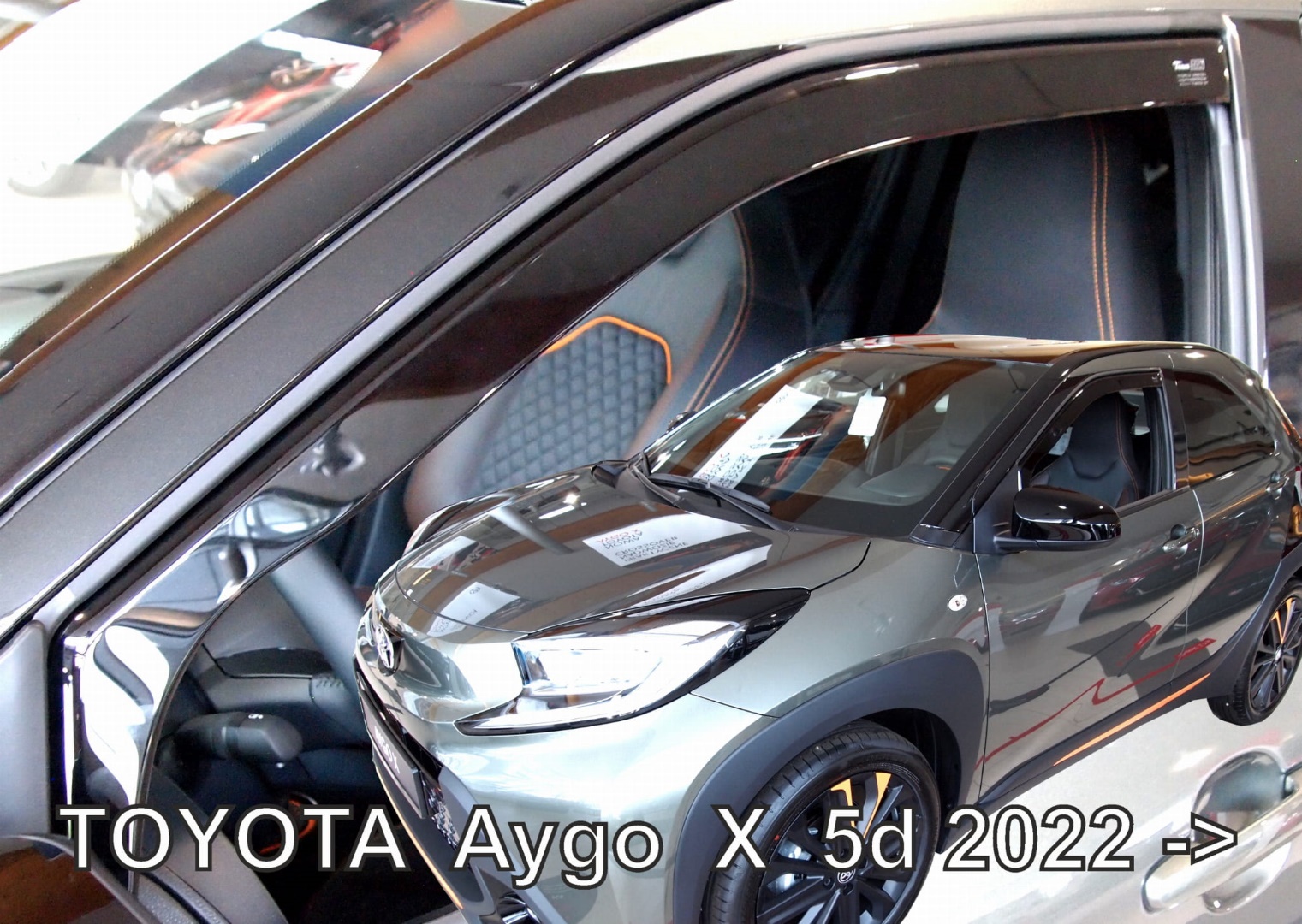 anem_29672 ΑΝΕΜΟΘΡΑΥΣΤΕΣ ΓΙΑ TOYOTA AYGO X 5D 2022+ ? ΖΕΥΓΑΡΙ ΑΠΟ ΕΥΚΑΜΠΤΟ ΦΙΜΕ ΠΛΑΣΤΙΚΟ HEKO - 2 ΤΕΜ. - Image 1