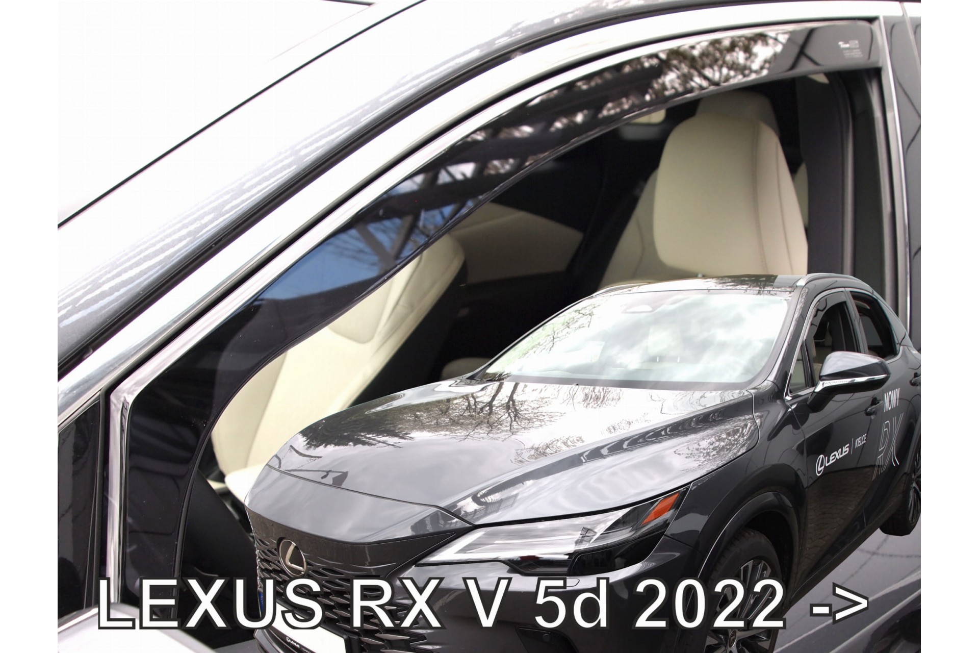 anemoth_30035 ΑΝΕΜΟΘΡΑΥΣΤΕΣ ΓΙΑ LEXUS RX V 5D 2022+ ?ΖΕΥΓΑΡΙ ΑΠΟ ΕΥΚΑΜΠΤΟ ΦΙΜΕ ΠΛΑΣΤΙΚΟ HEKO - 2 ΤΕΜ. - Image 1