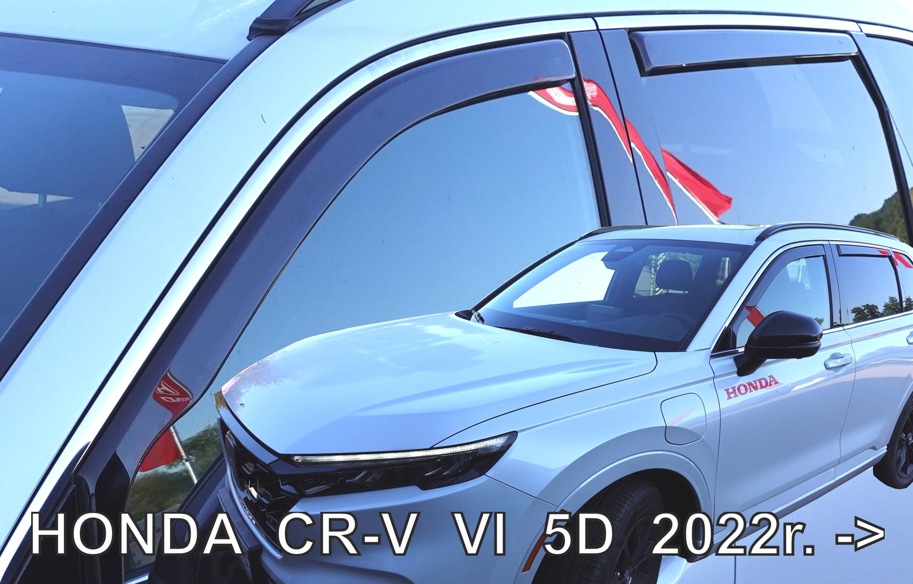 anemset17193 ΑΝΕΜΟΘΡΑΥΣΤΕΣ ΓΙΑ HONDA CR-V 5D 2022+ ΣΕΤ ΑΥΤΟΚΙΝΗΤΟΥ ΑΠΟ ΕΥΚΑΜΠΤΟ ΦΙΜΕ ΠΛΑΣΤΙΚΟ HEKO - 4 ΤΕΜ. - Image 1