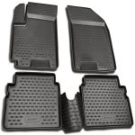 ΠΑΤΑΚΙΑ ΣΕ ΣΚΑΦΗ TPE ΛΑΣΤΙΧΟ ΓΙΑ CHEVROLET AVEO 2003-2011  ΣΕ ΑΝΘΡΑΚΙ ΣΚΟΥΡΟ ΓΚΡΙ ΧΡΩΜΑ NOVLINE - 4 ΤΕΜ.