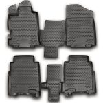 ΠΑΤΑΚΙΑ ΣΕ ΣΚΑΦΗ TPE ΛΑΣΤΙΧΟ ΓΙΑ HONDA FR-V 01/2007-2011  ΣΕ ΑΝΘΡΑΚΙ ΣΚΟΥΡΟ ΓΚΡΙ ΧΡΩΜΑ NOVLINE - 4 ΤΕΜ.