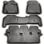 ΠΑΤΑΚΙΑ ΣΕ ΣΚΑΦΗ TPE ΛΑΣΤΙΧΟ ΓΙΑ LEXUS LX570 2007+  ΣΕ ΑΝΘΡΑΚΙ ΣΚΟΥΡΟ ΓΚΡΙ ΧΡΩΜΑ NOVLINE - 4 ΤΕΜ.