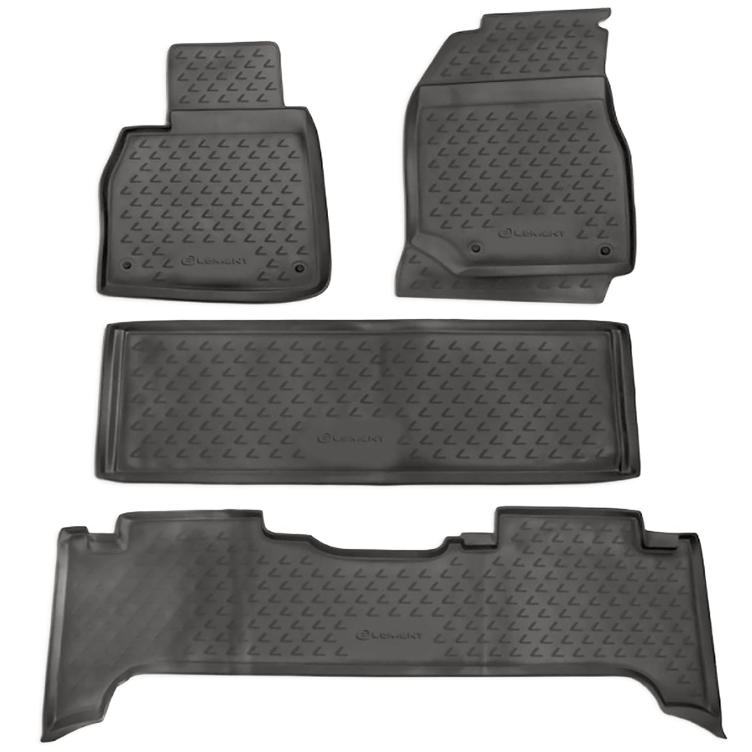 car212 ΠΑΤΑΚΙΑ ΣΕ ΣΚΑΦΗ TPE ΛΑΣΤΙΧΟ ΓΙΑ LEXUS LX 470 1998-2007 ΣΕ ΑΝΘΡΑΚΙ ΣΚΟΥΡΟ ΓΚΡΙ ΧΡΩΜΑ NOVLINE - 4 ΤΕΜ. - Image 1